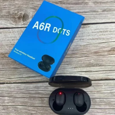 A6r Dots 5.0 Tws Fones de ouvido Bluetooth para Xiaomi Airdots Fones de ouvido sem fio Fone de ouvido com cancelamento de ruído Mic para Redmi iPhone Huawei Samsung