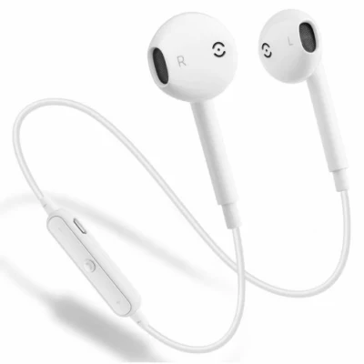 Fone de ouvido Bluetooth com controle de volume, sem fio, esportivo, estéreo, para iPhone / Samsung